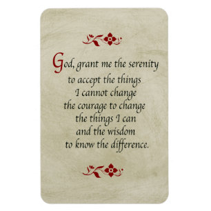 Serenity Prayer/Vintage Stil Magnet