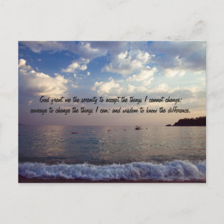 Serenity Prayer Vykort