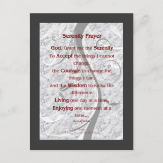 Serenity Prayer Vykort