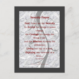 Serenity Prayer Vykort