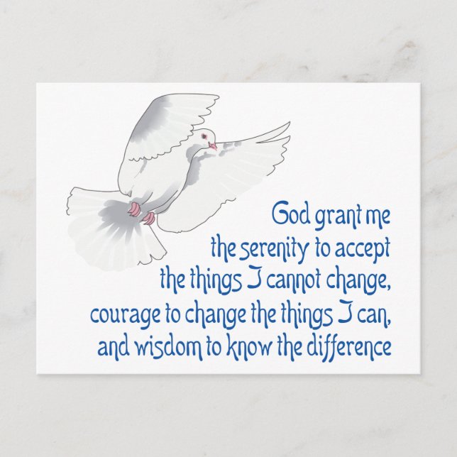 Serenity Prayer Vykort (Framsida)