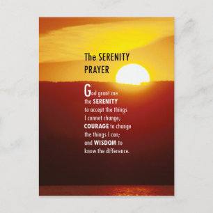 Serenity Prayer Vykort