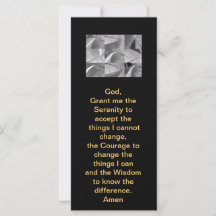 Serenity Prayer White och Black Geometric Design