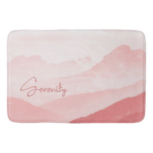 Serenity Romantic Rosa Landscape Badrumsmatta