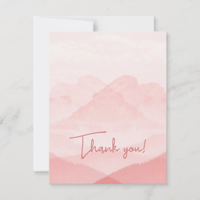 Serenity Romantic Rosa Landscape Julkort (Framsida)