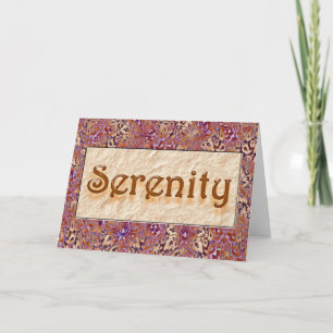 SERENITY Sober Grattiss AA-återställningskort Kort