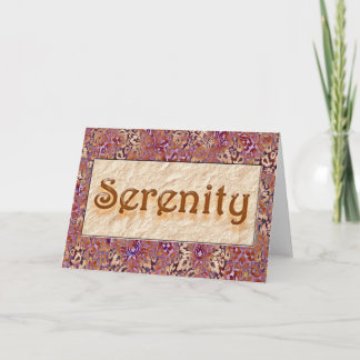 SERENITY Sober Grattiss AA-återställningskort Kort