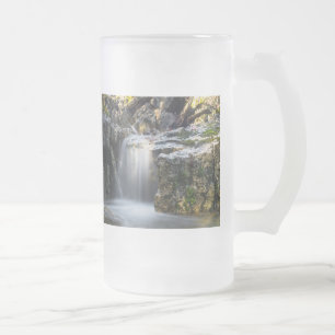 Serenity Spa Falls Frosted Glass Beer Mugg
