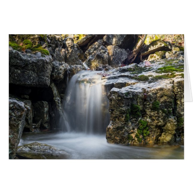 Serenity Spa Falls Lyckönskningskort Hälsningskort (Framsidan Horizontal)