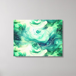 Serenity Splash: Abstrakt akvarell Canvastryck