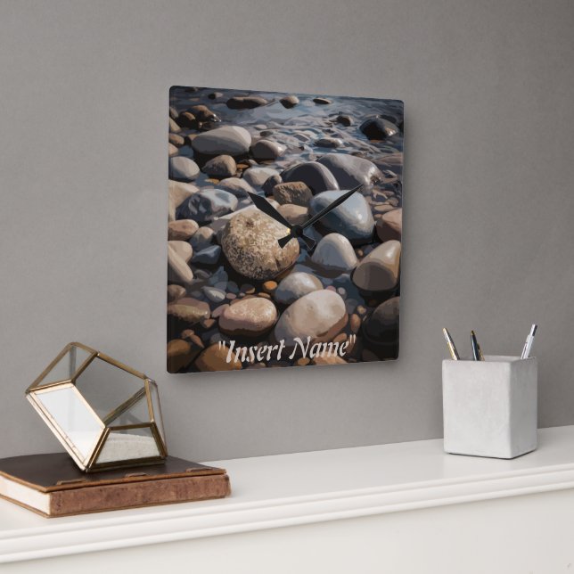 Serenity Stones Fyrkantig Klocka (Kontor)
