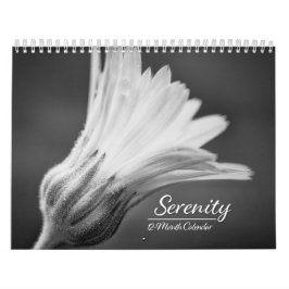 Serenity: Svart och Vitt Fotos Kalender