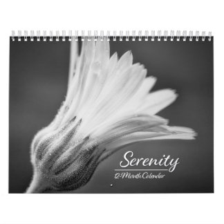 Serenity: Svart och Vitt Fotos Kalender