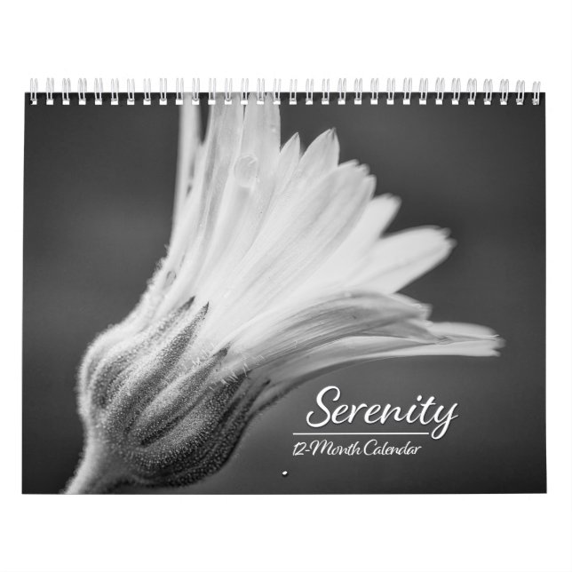 Serenity: Svart och Vitt Fotos Kalender (Omslag)