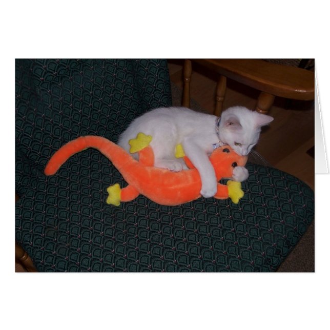 Serenity Tackles Lizard-kort Hälsningskort (Framsidan Horizontal)