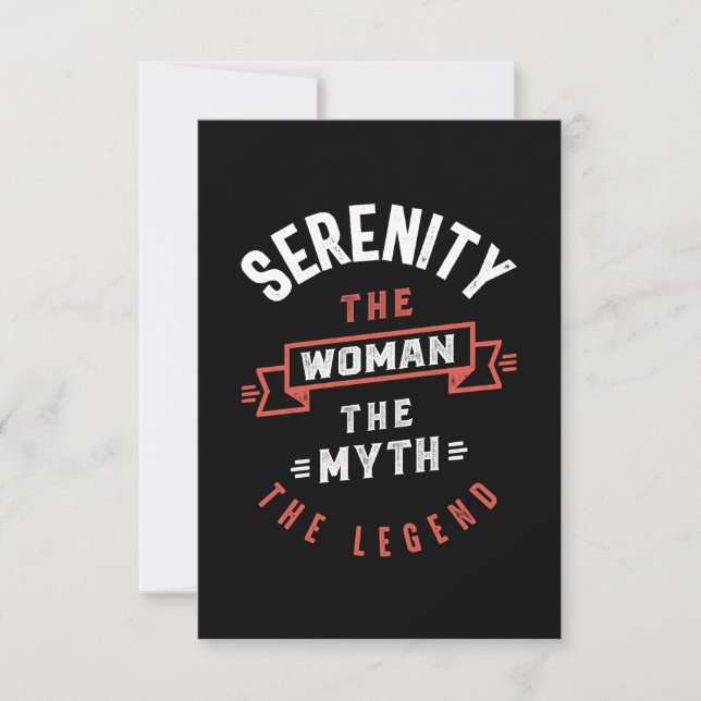 Serenity the Woman the Myth the Legend OSA Kort (Framsida)