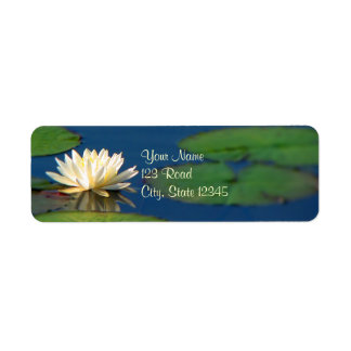Serenity Vatten Lily Returadress Etikett