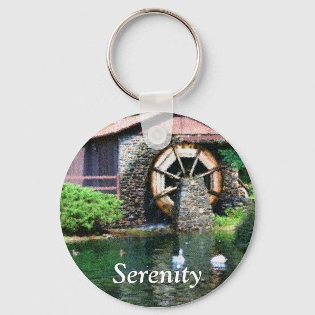 Serenity Vatten Wheel - inspirationslangkedja Nyckelring (Framsida)