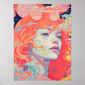 Serenity: Vibrant Elegance Poster