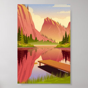 Serenity vid Sunset Poster