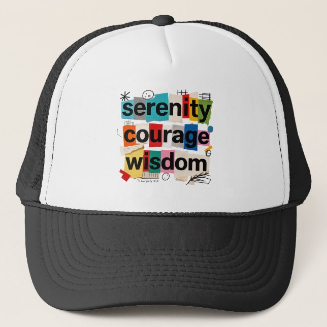 Serenity Wisdom Courage -  Keps (Framsida)