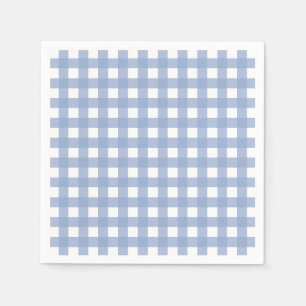 SerenityblåttGingham Pappersservett