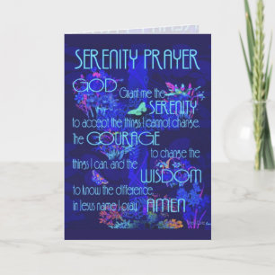 Serenitybön Grafikkonstkort Kort