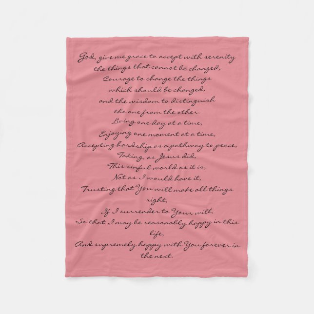 Serenitybönfilt Fleecefilt (Framsidan)