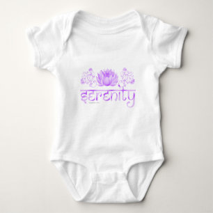 Serenitylotusblomma i lilor t shirt