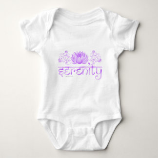 Serenitylotusblomma i lilor t shirt