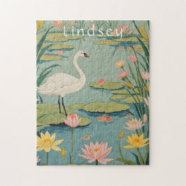 Serenity's Grace: Lily Pond Swan Pussel