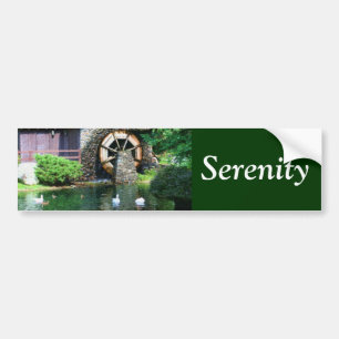 Serenityvatten rullar den inspirera bildekalet bildekal