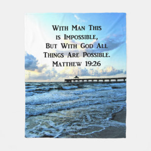 SERENMATTHEW 19:26 PHOTO DESIGN FLEECEFILT