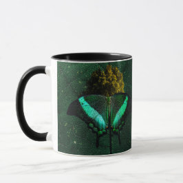 Sereno Oliva Moderno Borboleta Natureza Mugg