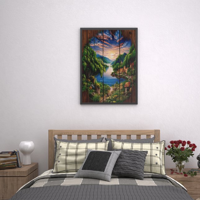 Serenreflektioner: A Sjöar Porträtt Poster (Skapare uppladdad)