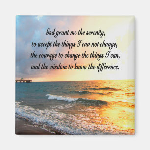 SERENSERENHET PRAYER SUNRISE PHOTO DESIGN MAGNET