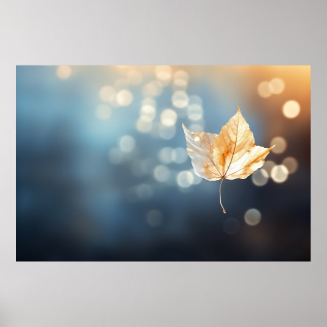 Serentranquil träd Löv Poster (Framsidan)