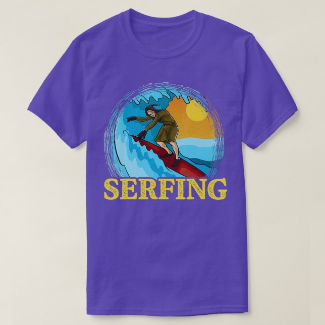 Serfing Funny Surfing Serf Medieval Peasant T Shirt (Design framsida)