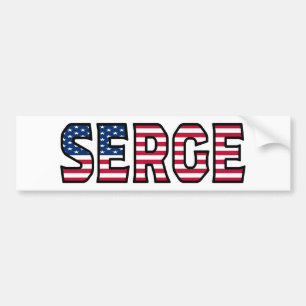 Serge Namn Vorname USA Aufkleber Sticker Auto Bildekal