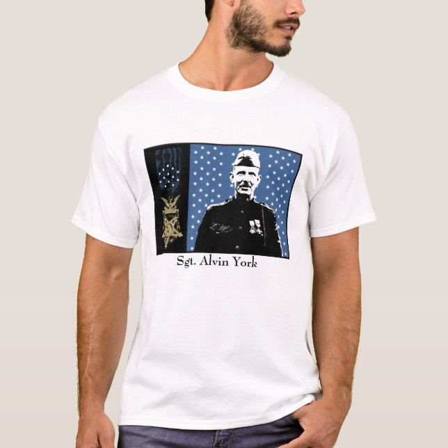 Sergeant Alvin York och medalj av heder T Shirt (Framsida)
