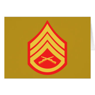 Sergeant E-6 från USMC Hälsningskort