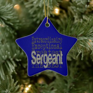 sergeant Extraordinaire Julgransprydnad Keramik