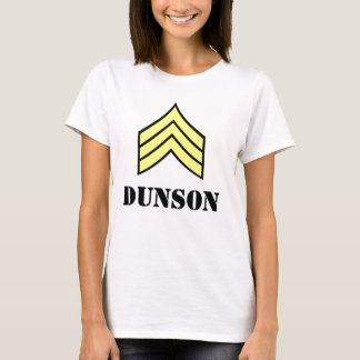 Sergeant Göra randig Dunson (damer) T Shirt
