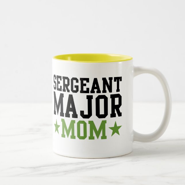 Sergeant Ha som huvudämne Mamma Två-Tonad Mugg (Höger)