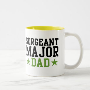 Sergeant Ha som huvudämne Pappa Två-Tonad Mugg