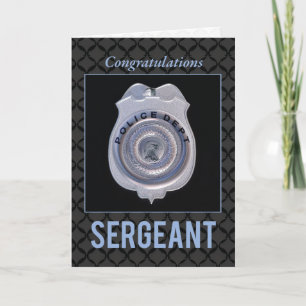 Sergeant in Police Department Promotion Congrata Kort