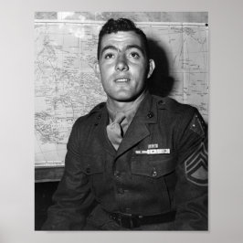 Sergeant John Basilone - Världskrig 2 - 1943 Poster
