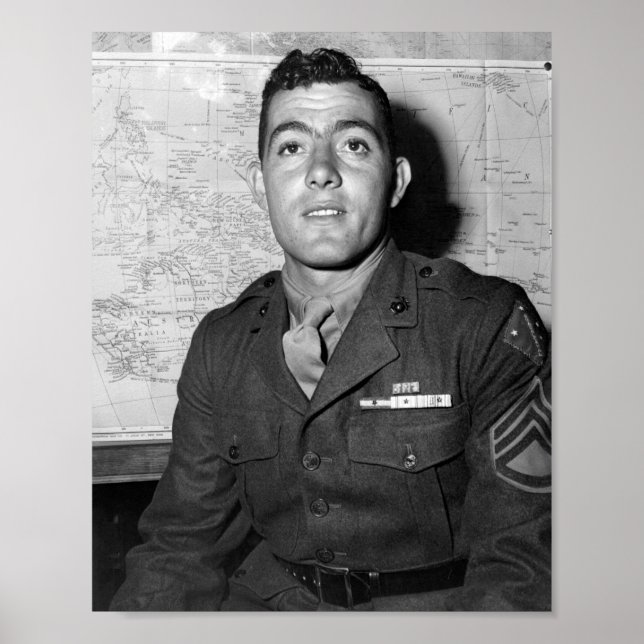 Sergeant John Basilone - Världskrig 2 - 1943 Poster (Framsidan)