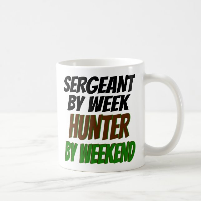 Sergeant Kärlek Hunting Kaffemugg (Höger)