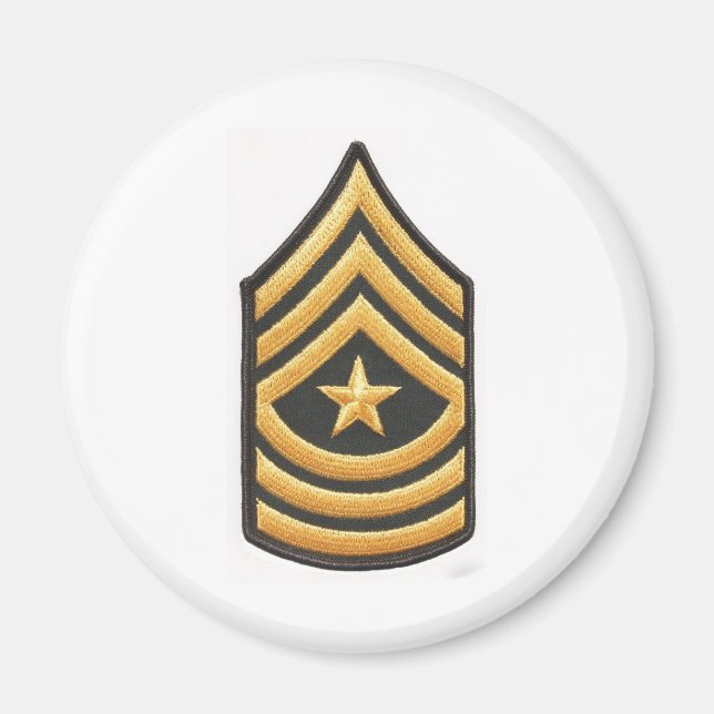 SERGEANT MAJOR E-9 MAGNET (Framsidan)